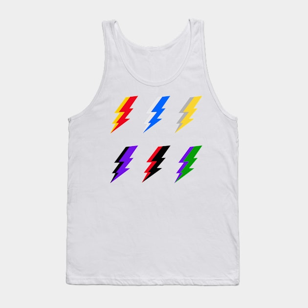 Avengers Lightning Bolts Tank Top by Sofieq